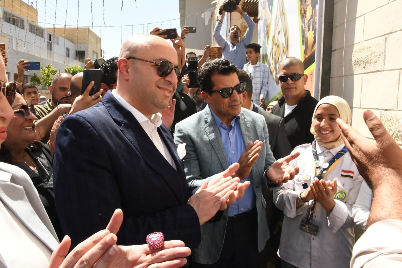 وزير الشباب يفتتح حمام سباحة نصف أولمبي وملعب خماسي بمركز شباب مدينة ناصر