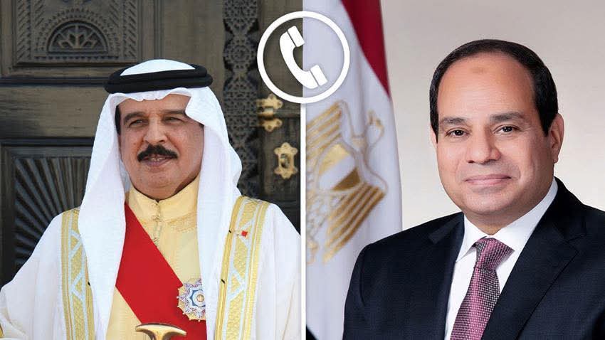 الرئيس السيسي يجري اتصالا هاتفيا بملك البحرين لمناقشة مستجدات الأوضاع الإقليمية