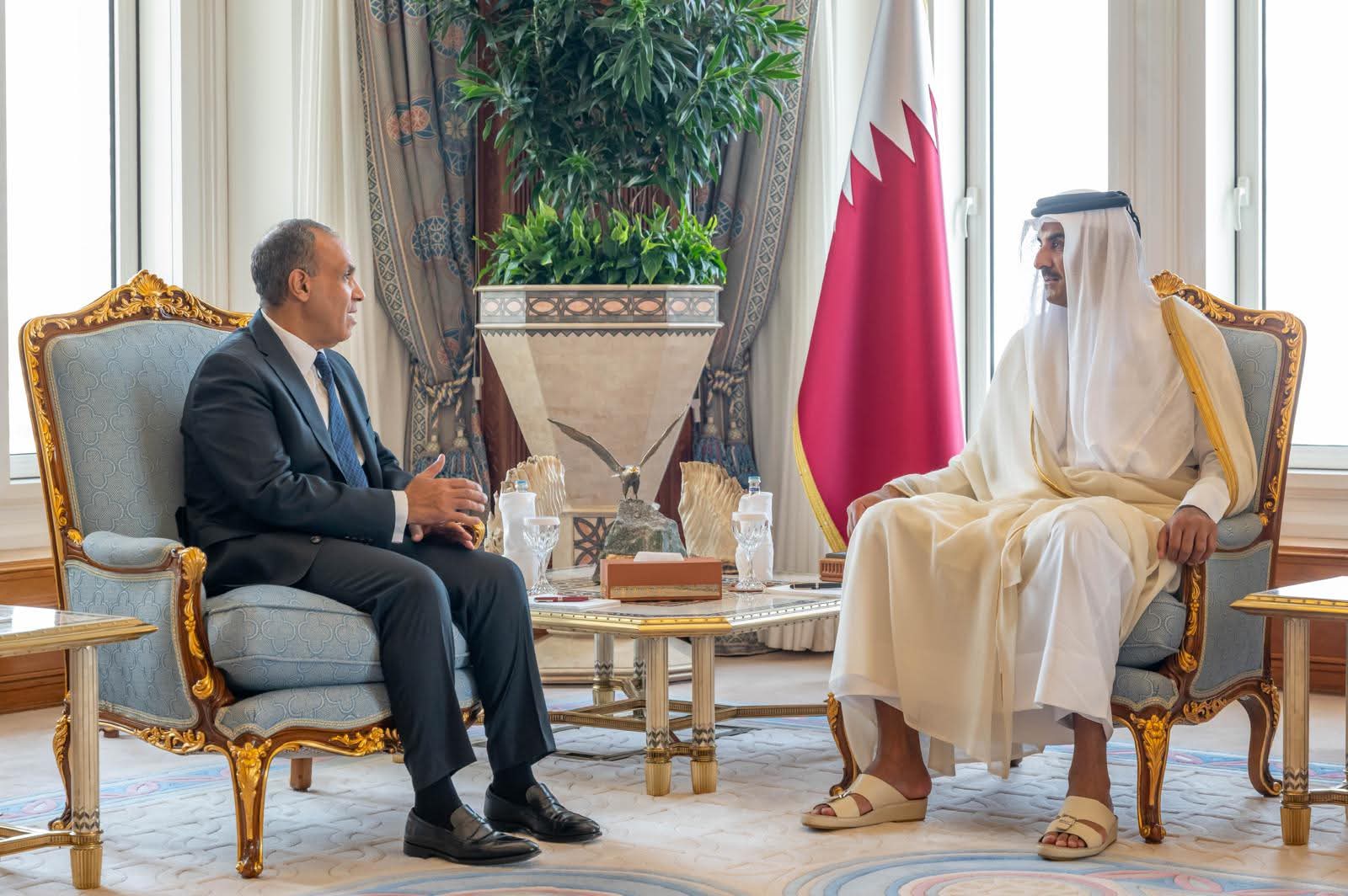 وزير الخارجية ينقل رسالة تضامن ودعم من الرئيس السيسي إلى أخيه الشيخ تميم مير دولة قطر الشقيقة