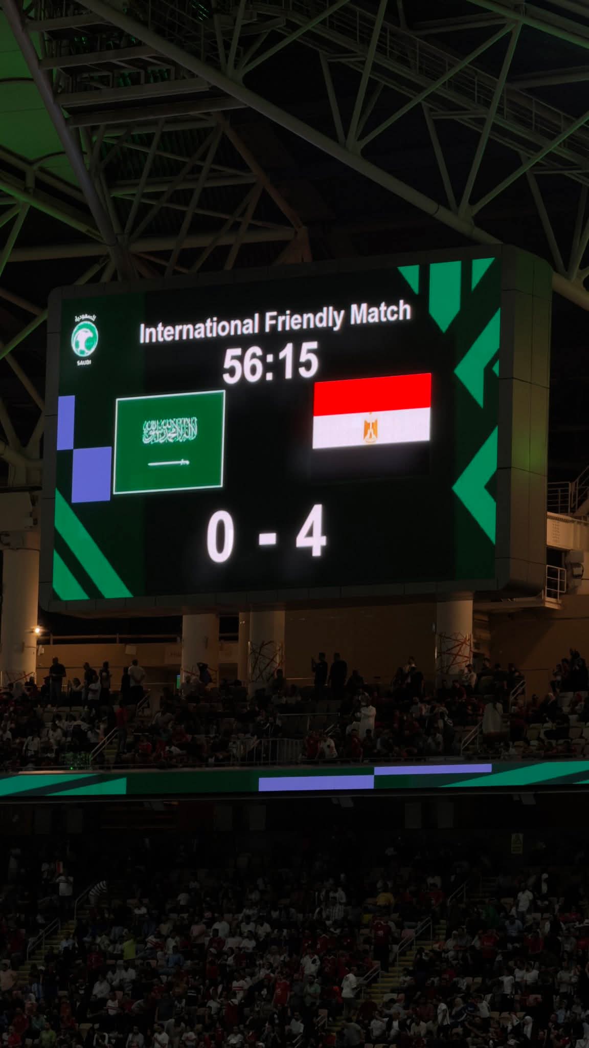 منتخب مصر يكتسح المنتخب السعودي برباعية نظيفة