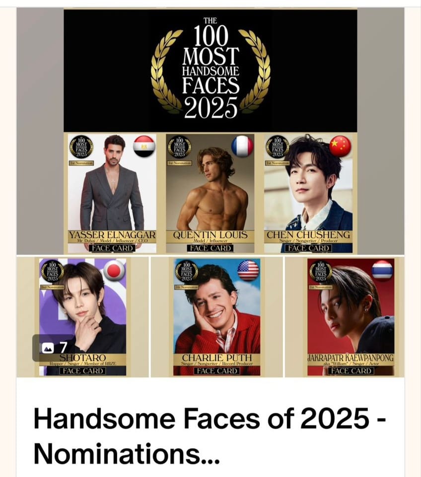 مصري يخطف الأنظار عالميًا بعد ترشيحه لقائمة أجمل 100 وجه في العالم