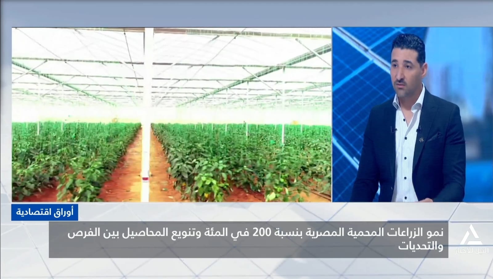 أحمد مكادي يقدم اقتراحات لتجاوز تحديات التكلفة الاستثمارية للزراعات المحمية