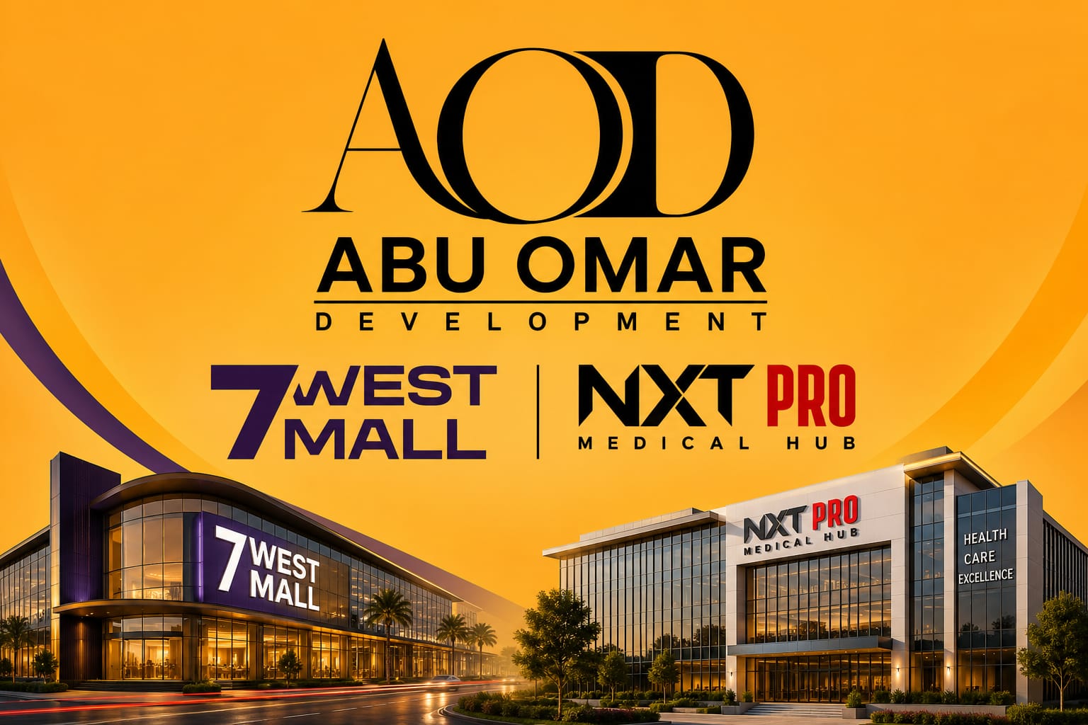 «AOD أبو عمر للتطوير العقاري» تستعد لطرح مشروع «7West» بالقاهرة الجديدة وتواصل نجاح «Nxt Medical Hub» بالمنيا الجديدة