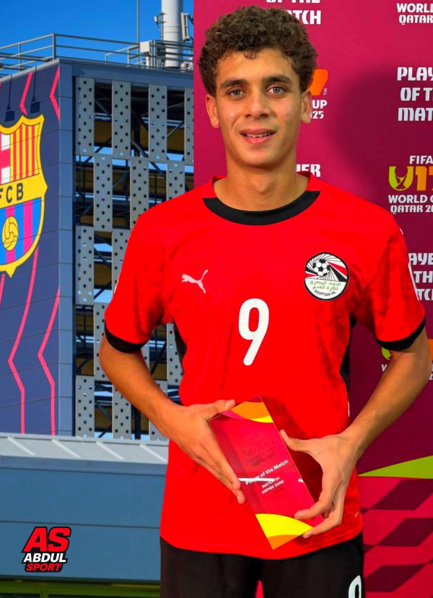 هل يكون حمزة عبدالكريم لاعب الأهلي الناشئ اول لاعب مصري يلعب لبرشلونة