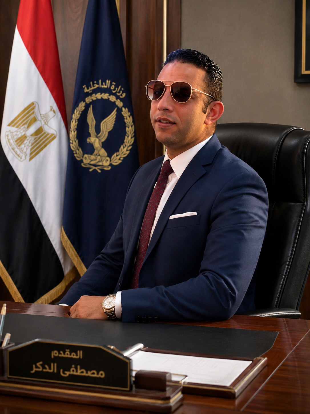 تجديد الثقة في المقدم مصطفى الدكر رئيسًا لمباحث الهرم تقديرًا لجهوده الأمنية المتميزة